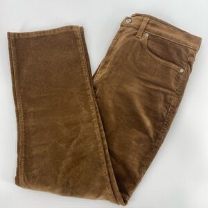 Banana Republic Pants Womens Tag 32L Actual‎ 35x30 Brown High Corduroy Straight